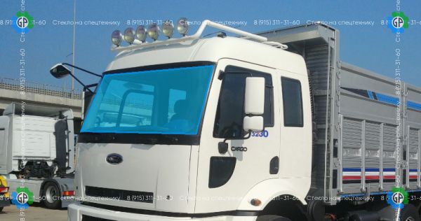 Лобовое стекло для FORD Cargo (полный электрообогрев) Размер 2082*838 (2006 год)