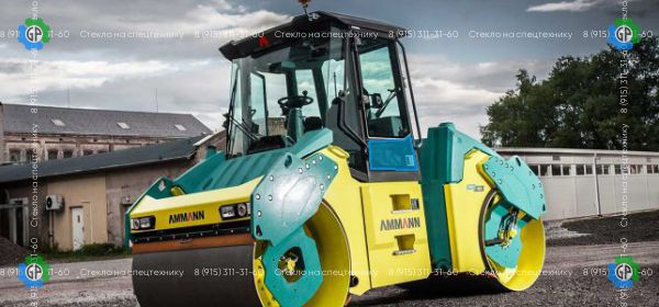 Стекло нижнее левая дверь (закаленное) для Каток Ammann ARX 90