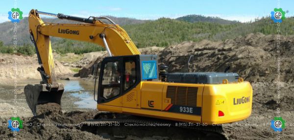 Стекло заднее (закаленное) для LiuGong 933E