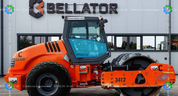 Стекло дверное правое нижнее (закаленное) для Hamm 3412, 3412 HT, 3416, 3416 HT, 3520, 3520 HT