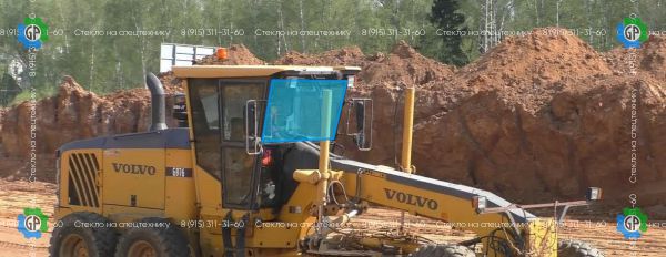 Стекло лобовое верхнее (закаленное) для Volvo G976