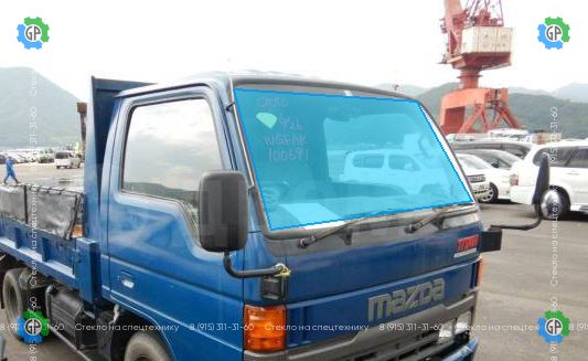 Стекло лобовое для Mazda Titan узкая кабина / Isuzu Elf (03-07) (Std Truck) Размер 1574*760 (2000 год)