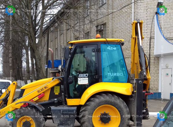 Стекло кузовное заднее левое (закаленное) для Tarsus 880, 880 plus, ЕлАЗ BL880
