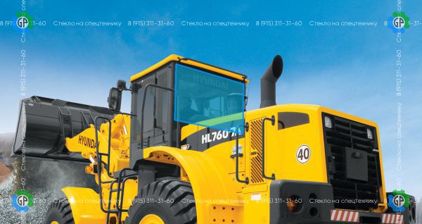 Стекло заднее (закаленное) для Hyundai HL760-7a