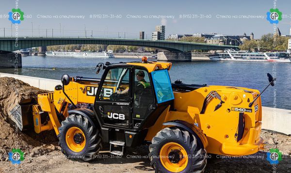 Стекло заднее (закаленное) 827/80224 82780224 для JCB Loadall 531-70, Loadall 540-140, Loadall 540-170