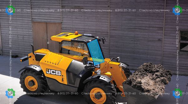 Стекло лобовое (триплекс) для JCB Loadall 527-58