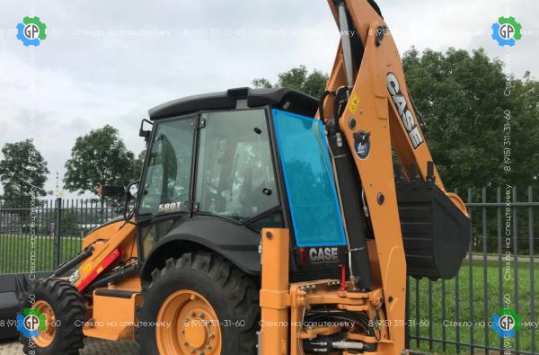 Стекло заднее (закаленное) 85801632 для CASE 580R, 580SR, 580T, 695SR