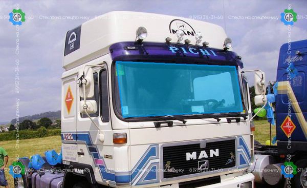 Стекло лобовое для MAN F90 L28 Wide (86-) / F2000 (94-) / МАЗ-МАН / Shaanxi SX3254 / Shac 25-тн (06-) Размер 2450*818 (1986-2000 год)