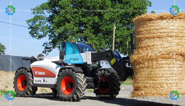 Стекло кузовное правое возле стрелы (закаленное) для Bobcat TL360, TL470