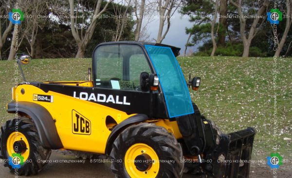 Стекло лобовое (закаленное) 827/80270 82780270 для JCB Loadall 524-50, Loadall 527-55, Loadall 540-40