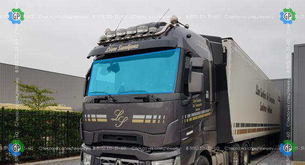 Стекло лобовое для Renault T-Series (без полосы) Размер 2324*970 (2014 год)