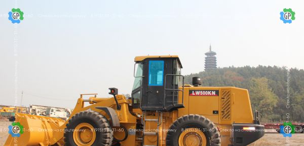 Стекло дверное левое верхние (закаленное) для XCMG LW500KN