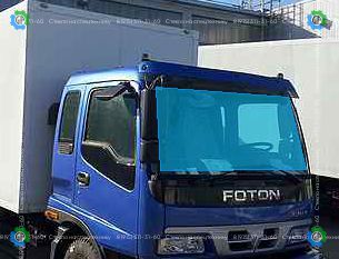 Стекло лобовое для FOTON Auman BJ 1099 7-тн / BJ 1138 10-тн 2D Truck (06-) / Isuzu Forward OOP Standart RHD 2D Truck (94-) Размер 1988*856 (2006 год)