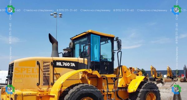 Стекло заднее правое (триплекс) для Hyundai HL760-7a