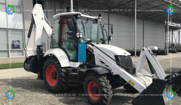 Стекло лобовое нижнее правое (закаленное) для Bobcat B700, B730, B750, B780