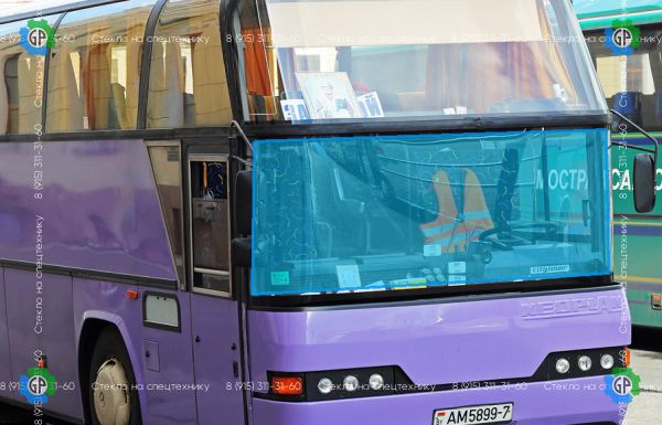Стекло лобовое для Neoplan City / Sky / Mega / Spaceliner N116 / 117 / 122 ветровое нижнее Размер 2905*1060 (1985 год)