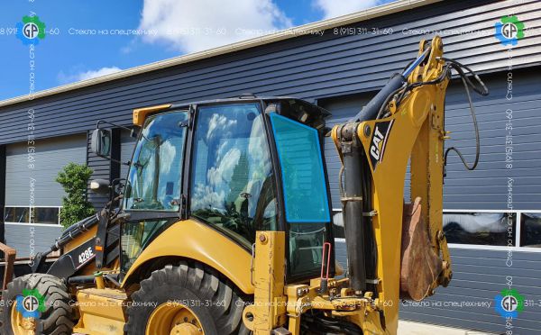 Стекло заднее верхнее (закаленное) 205-9639 для Caterpillar 428E (2006 год), 432E (2006 год), 434E (2006 год), 444E (2006 год)