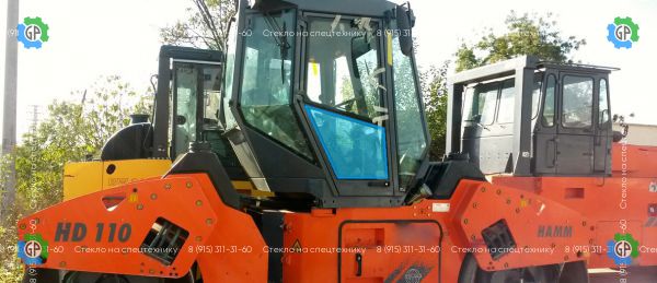 Стекло дверное правое нижнее (закаленное) для Hamm HD 110, HD 90