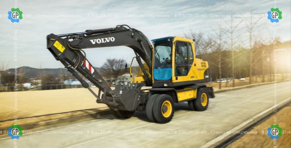 Стекло лобовое нижнее (закаленное) voe14506844 для Volvo EC180BLC (2003 год), EC210BLC (2003 год), EC240BLC (2003 год), EC290BLC (2003 год), EC460BLC (2003 год), EW140B (2003 год), EW145B (2003 год), EW160B (2003 год), EW180B (2003 год)