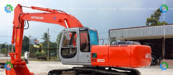 Стекло заднее (закаленное) для Hitachi EX100-5, EX120-5, EX200-5, EX300-5