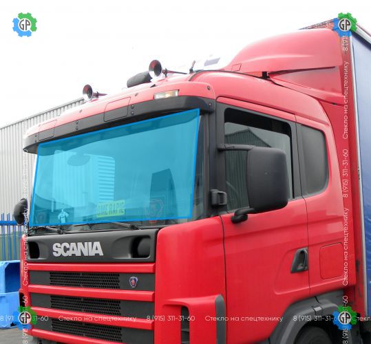 Стекло лобовое для Scania 84/94/114/144 (Serie 4) Размер 2258*846 (1995 год)