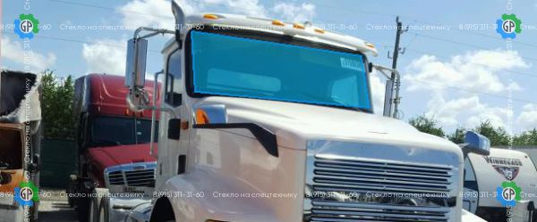 Стекло лобовое для International 9200 / 9400 (98-) / Navistar 5000 (00-) (панорама) ЗП ТЗ Размер 2032*709 (1998 год)