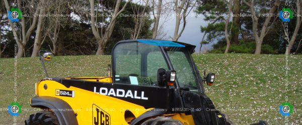 Стекло люка (закаленное) для JCB Loadall 524-50, Loadall 527-55, Loadall 540-40
