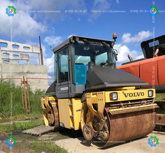 Стекло лобовое нижнее правое средние (закаленное) для Volvo DD95