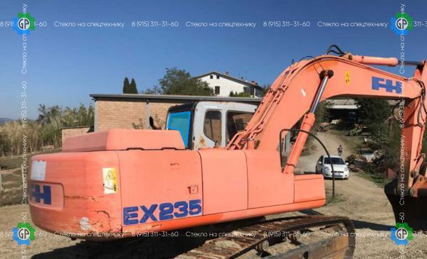Стекло заднее (закаленное) для Fiat-Hitachi EX165-5, EX255-5, EX355-5