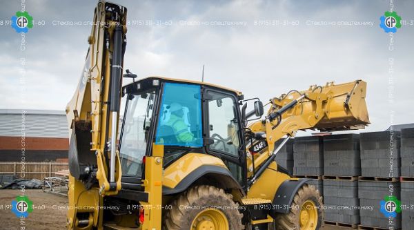 Стекло кузовное заднее правое верхние (закаленное)382-2250 для Caterpillar 428F2 (2017 год), 432F2 (2017 год), 434F2 (2017 год), 444F2 (2017 год)