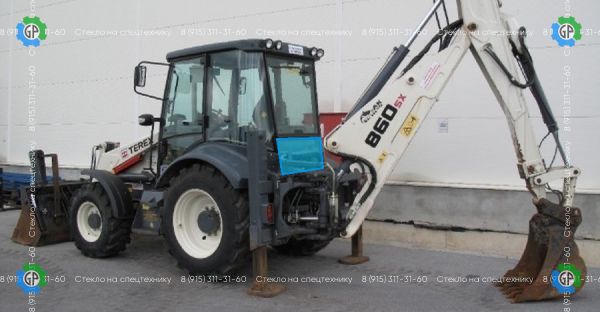 Стекло заднее нижнее (закаленное) 6099909м1 для Terex 820, 825, 860