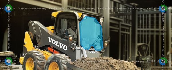 Стекло лобовое (закаленное) для Volvo MC110C, MC115C, MC135C