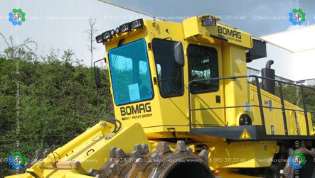 Стекло лобовое (закаленное) для Bomag DC 772 RB