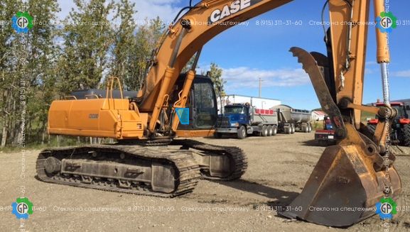 Стекло кузовное правое нижнее (закаленное) для CASE CX330 (1997 год)
