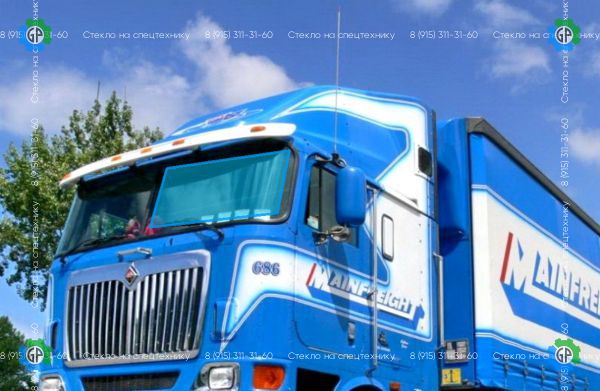 Стекло лобовое для International 9800 (половинки) лев. Размер 1251*674 (2005 год)