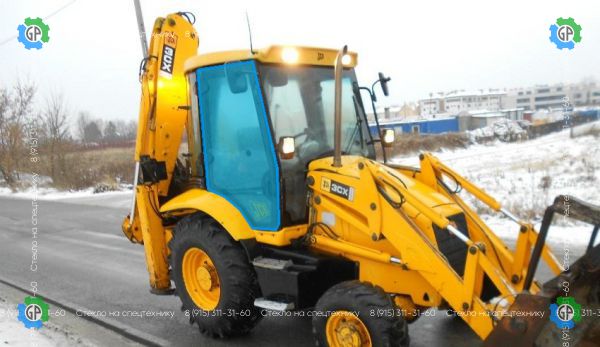 Стекло дверное правое (закаленное) 827/80144 827/80473 82780144 82780473 для JCB 3CX (2003 год), 4CX (2003 год)