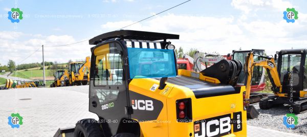 Стекло кузовное заднее (закаленное) для JCB 155 Eco, 225 Eco, 260 Eco