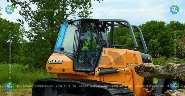 Стекло кузовное заднее правое (открываемое) (закаленное) для CASE 1150K, 1150M