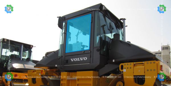 Стекло дверное левое (закаленное) для Volvo DD95