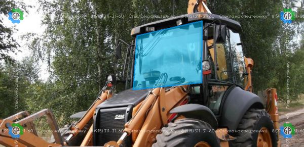 Стекло лобовое верхнее (триплекс) 85801621 для CASE 580R, 580SR, 580T, 695SR