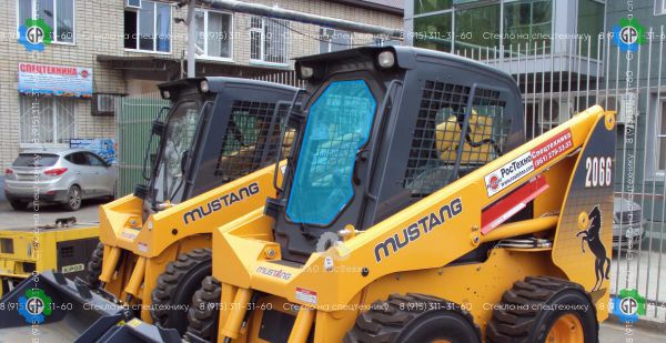 Стекло лобовое (закаленное) для Mustang 2066