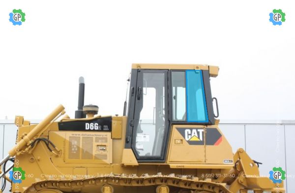 Стекло заднее левое кузовное (глухое) (закаленное) для Caterpillar D6G-2XL