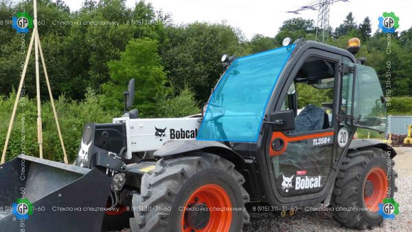Стекло лобовое (закаленное) для Bobcat TL358+