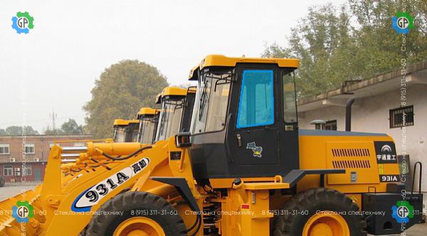 Стекло дверное левое (закаленное) для Yutong 931A, 952A