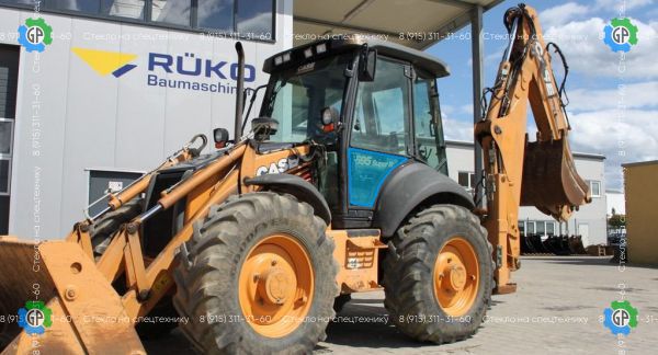 Стекло дверное нижнее левое (закаленное) 85801625 для CASE 580R, 580SR, 580T, 695SR