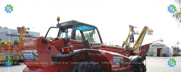 Стекло люка (закаленное) для Manitou MT 1340SL, MT 1740SL Turbo