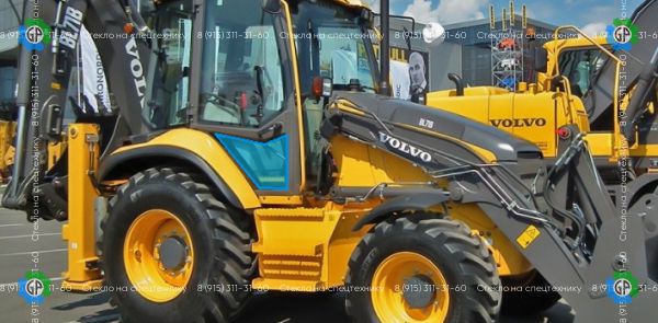 Стекло дверное нижнее правое (закаленное) для Volvo BL61 (2009 год), BL71 (2009 год)