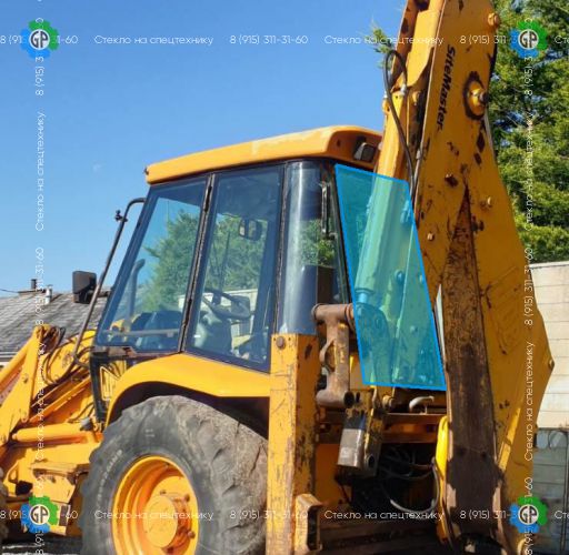 Стекло заднее (закаленное) для JCB 3CX (1997 год), 4CX (1997 год)