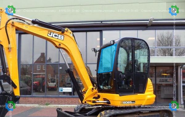 Стекло лобовое верхние (триплекс) для JCB 8035 ZTS, 8065 ZTS