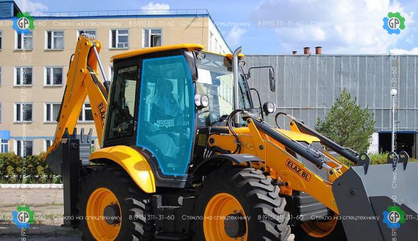 Стекло дверное правое (закаленное) для Tarsus 888, ЕлАЗ BL888
